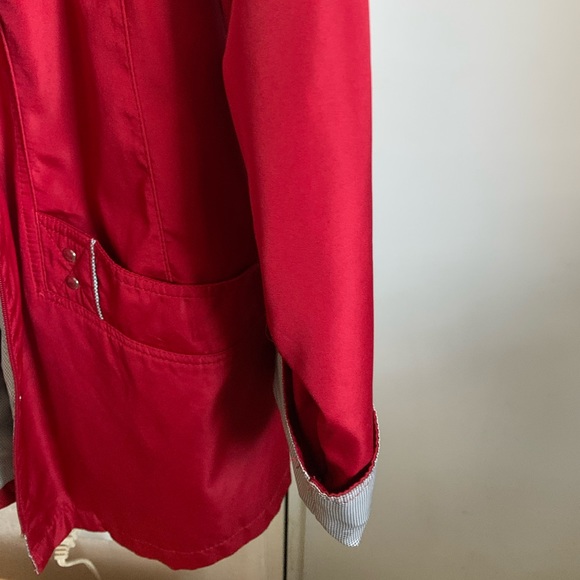 🎟️3x$10🎟️ EUC White Stag raincoat burgundy, black, and white. Size 1X - Picture 3 of 6